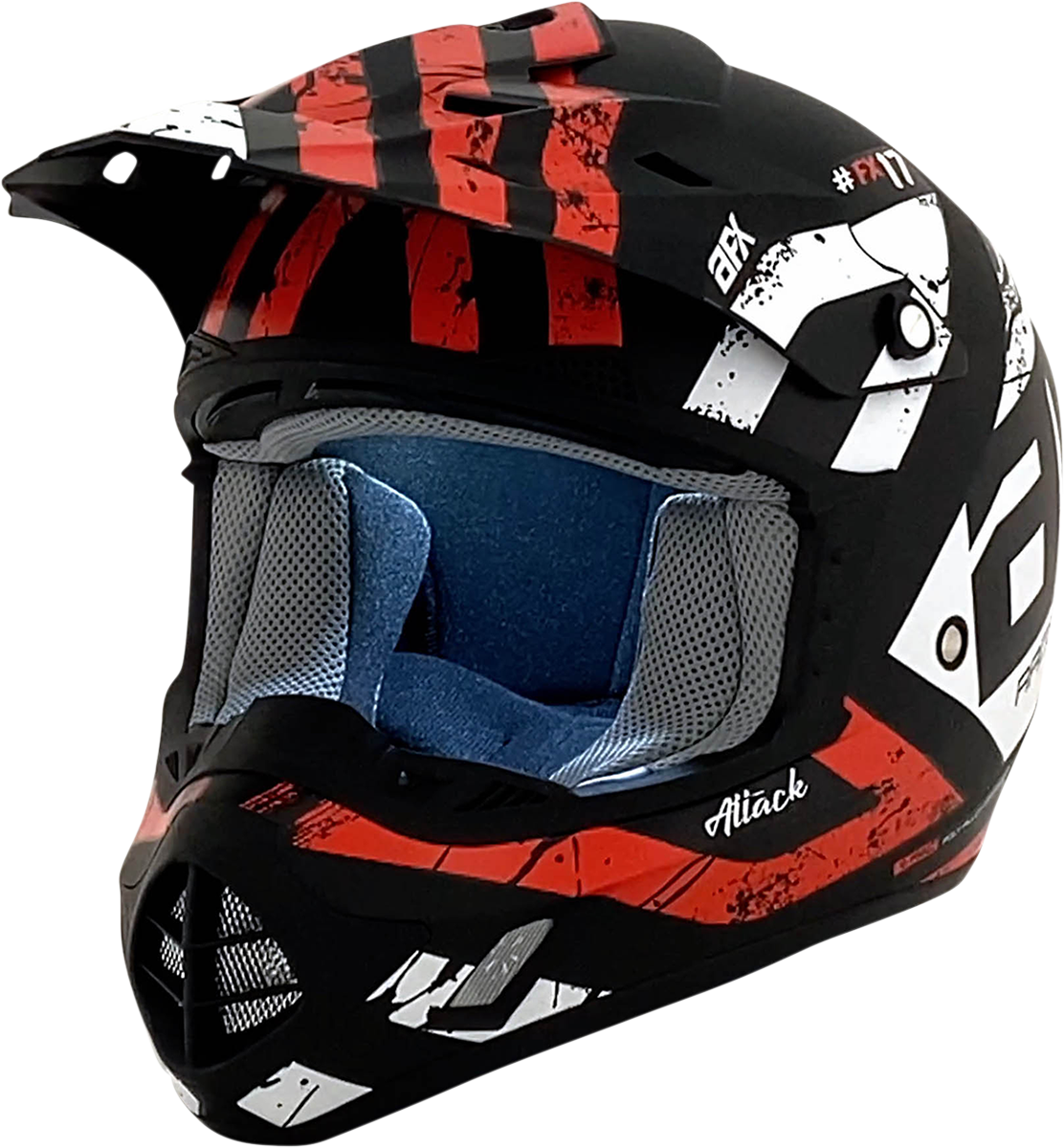 AFX FX-17 Offroad Helmet Attack Matte Black/Red