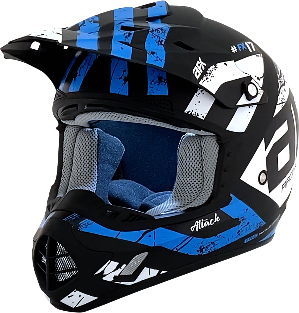 AFX FX-17 Offroad Helmet Attack Matte Blue/Black