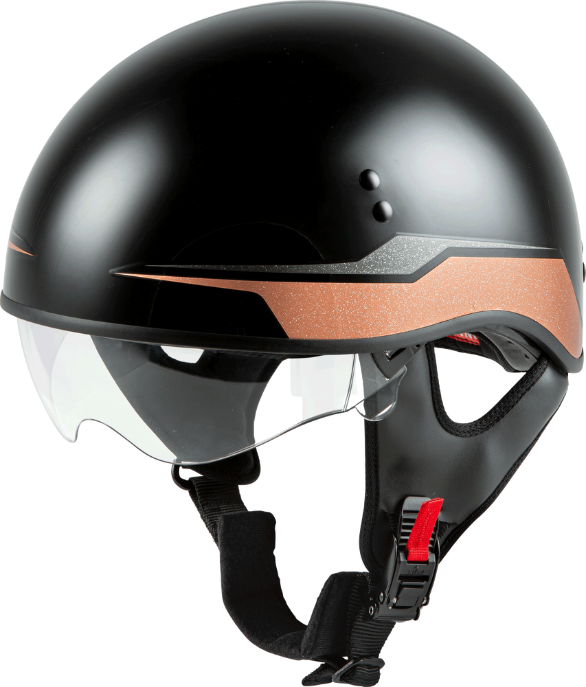 GMAX HH-65 Half Helmet Source Naked Black Copper