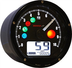 Koso T & T Multi Function Meter - Black