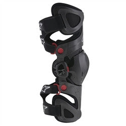 Alpinestars 2017 Fluid Tech Carbon Knee Brace - Anthracite/Red/White