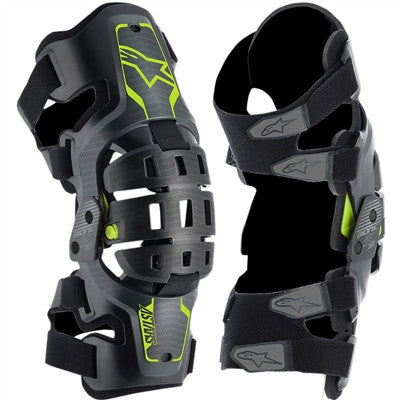 Alpinestars 2020 Youth Bionic 5S Knee Brace Set - Black/Yellow