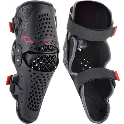 Alpinestars SX-1 v2 Knee Guards - Black/Red