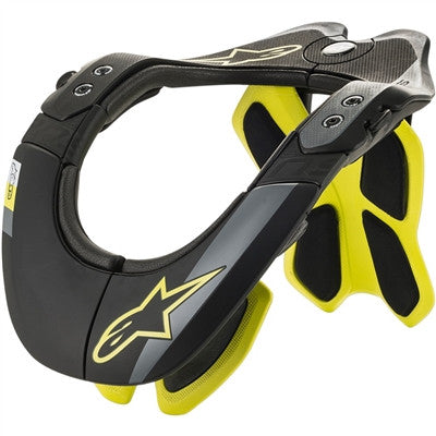Alpinestars 2019 BNS Tech-2 Neck Brace System - Black/Yellow Fluorescent