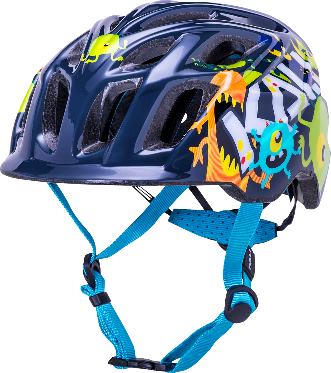 Kali Child Chakra Monsters Bicycle Helmet Monsters Blue