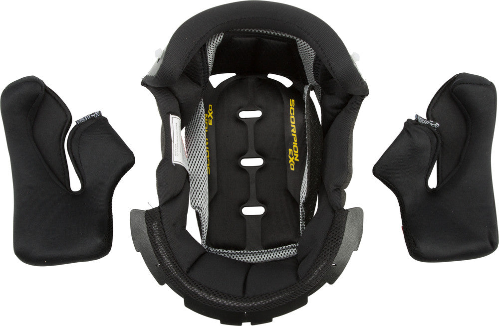 Scorpion EXO-R2000 Kwikwick II Liner/Cheek Pad Kit - Black