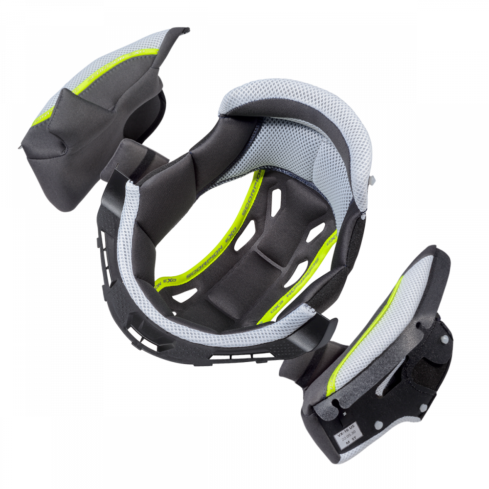 Scorpion VX-16 Kwikwick II Liner/Cheek Pad Kit - Black