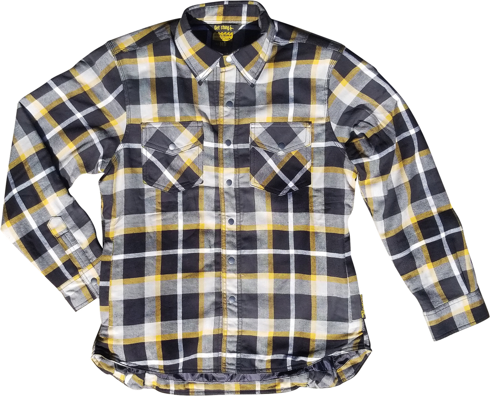 Scorpion Womens Covert Flannel - White/Yellow
