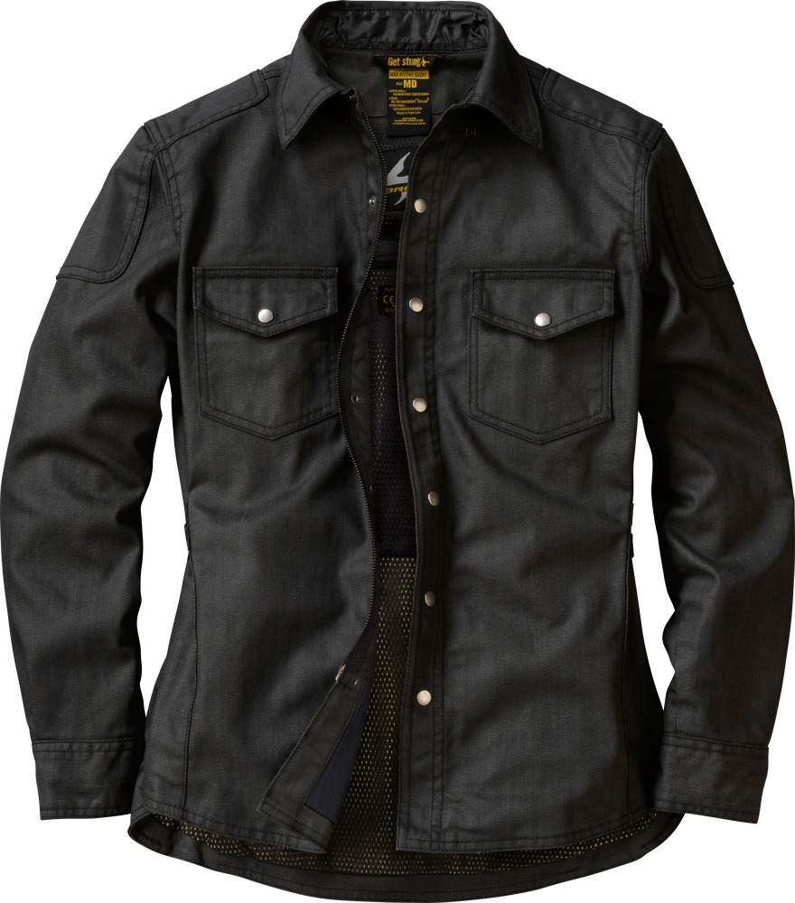 Scorpion Womens Covert Womens Wax Riding Shirt - Black