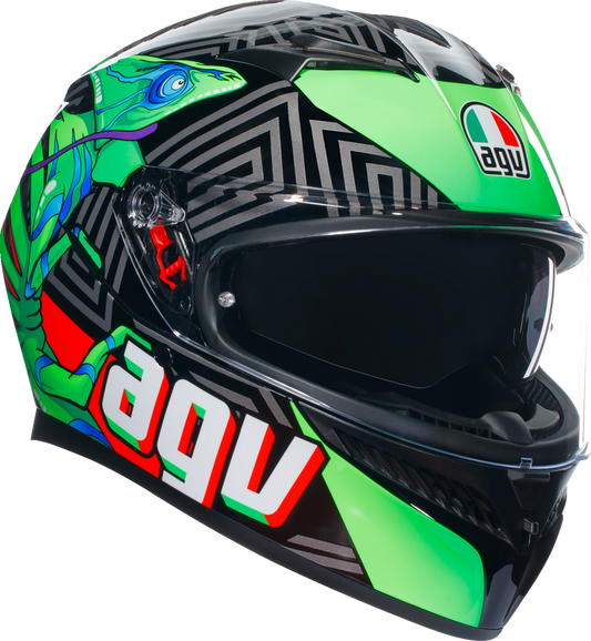 AGV K3 Helmet Kamaleon Black/Red/Green