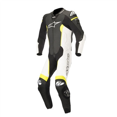 Alpinestars 2019 Missile 1PC Leather Suit - Black/White/Yellow