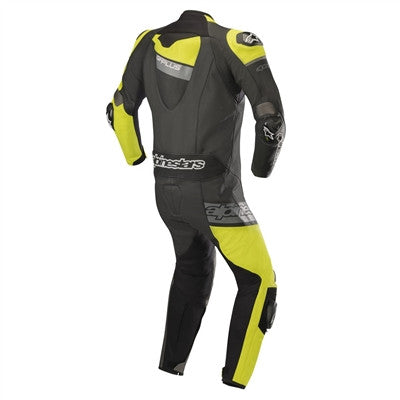 Alpinestars 2019 GP Plus Venom 1-Piece Leather Racing Suit - Black/Yellow Fluorescent/Grey