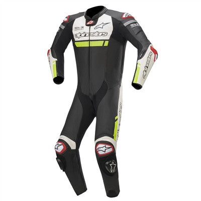 Alpinestars 1-PC Missile Ignition Leather Suit Tech-Air Compatible - Black/White/Yellow