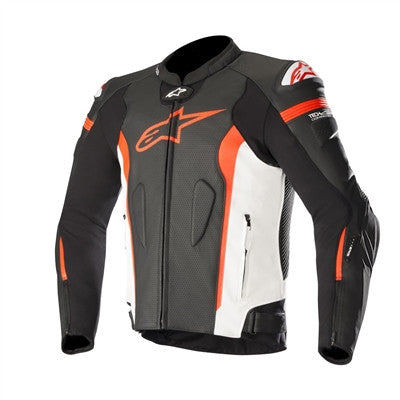 Alpinestars 2019 Missile Leather Jacket - Black/White/Red