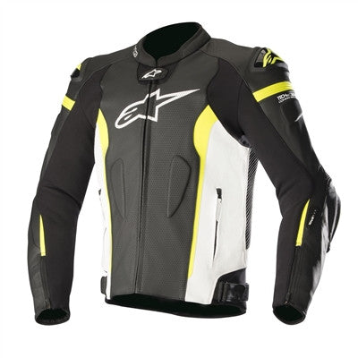 Alpinestars 2019 Missile Leather Jacket - Black/White/Yellow