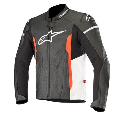 Alpinestars 2019 Faster Leather Jacket - Black/White/Red