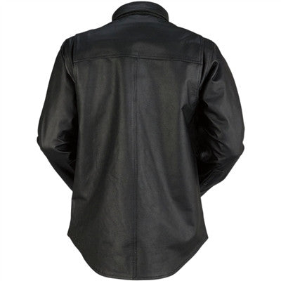 Z1R 2020 The Motz Leather Moto Shirt - Black