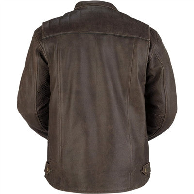 Z1R 2020 Indiana Brown Leather Jacket - Brown