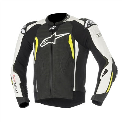 Alpinestars 2019 GP Tech v2 Leather Jacket Tech-Air Compatible - Black/White/Yellow