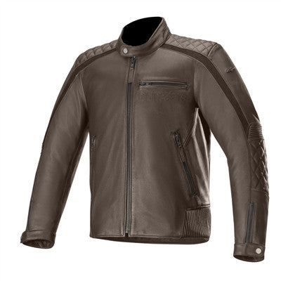 Alpinestars Hoxton V2 Leather Jacket - Brown