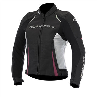 Alpinestars 2018 Womens Stella Devon Airflow Leather Jacket - Black/White/Pink