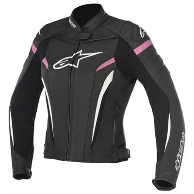 Alpinestars 2019 Womens Stella GP Plus R V2 Leather Jacket - Black White Fuchsia