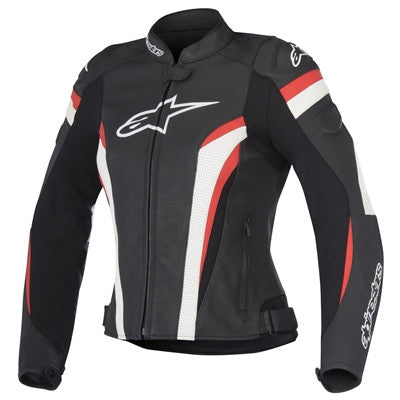Alpinestars 2019 Womens Stella GP Plus R V2 Airflow Leather Jacket - Black White Red
