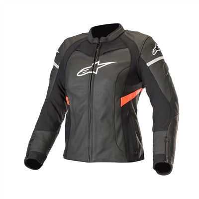 Alpinestars 2019 Womens Stella Kira Leather Jacket - Black/Red