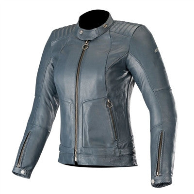 Alpinestars 2019 Womens GAL Leather Jacket - Mood Indigo