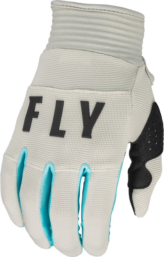 FLY Racing 2023 Youth F-16 Gloves Light Grey/Sky Blue