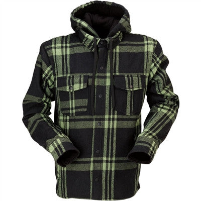 Z1R Timber Flannel Riding Shirt - Black/Olive