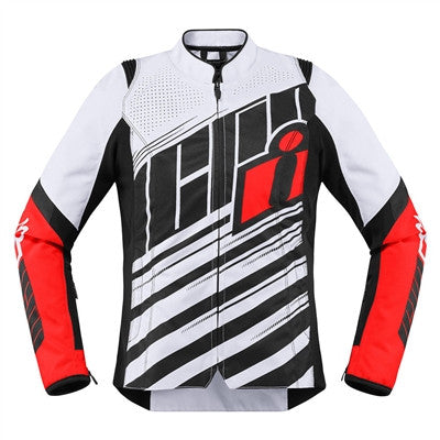 Icon 2019 Womens Overlord SB2 Textile Jacket - Red