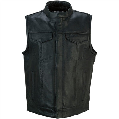 Z1R 2020 Vindicator Leather Vest - Black