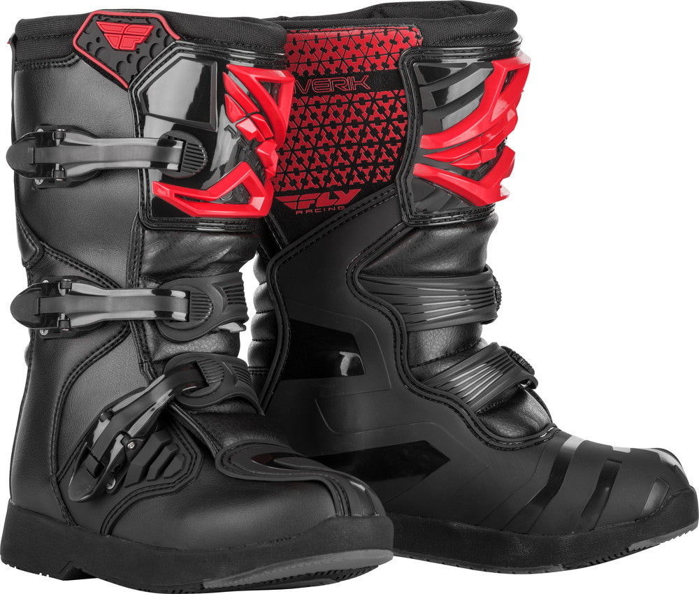 FLY Racing Youth Maverik Boots Red/Black