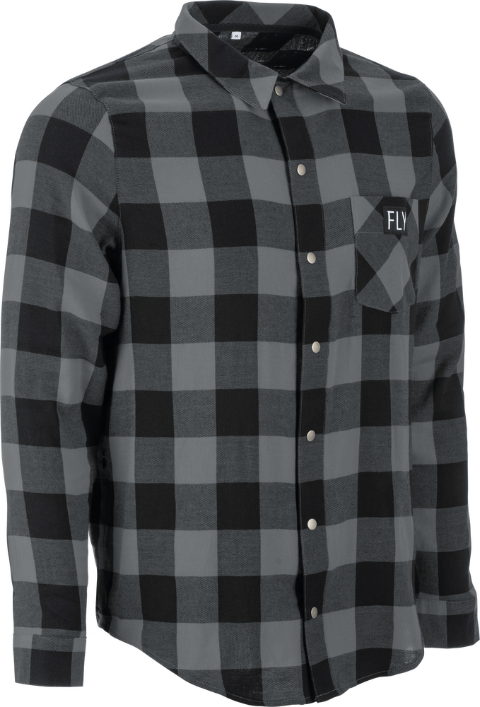 FLY Racing FLY Tek Flannel Black/Grey