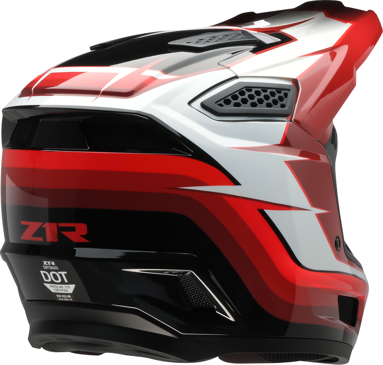 Z1R Dirt Maxx Offroad Helmet Vortex Red/White