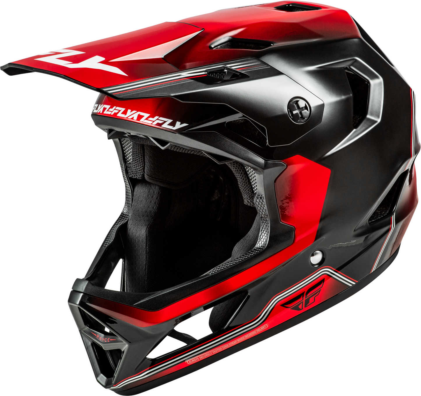 FLY Racing 2026 Youth Rayce Repeat Bicycle Helmet Black/Red
