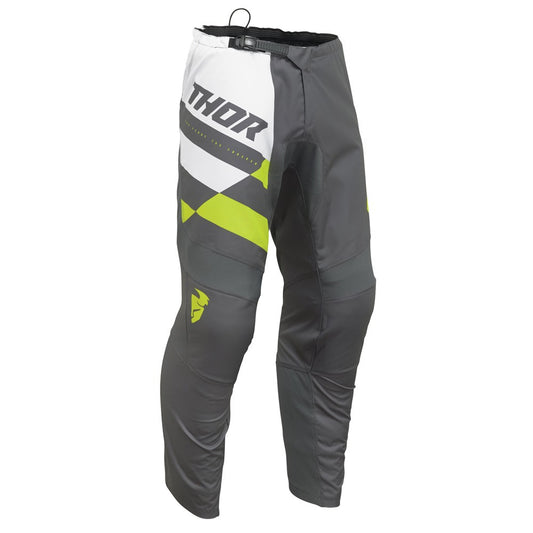 Thor 2024 Sector Checker Pant - Gray/Acid