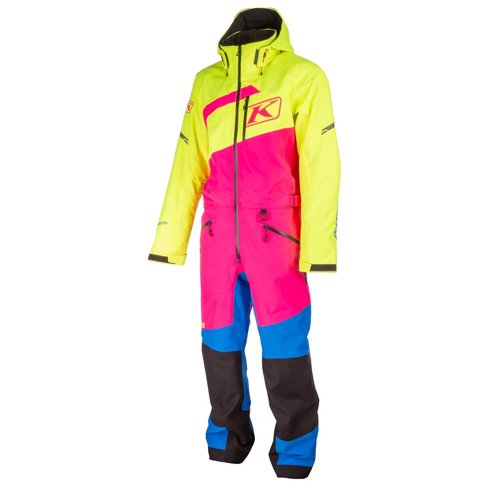Klim Womens Ripsa One-Piece Short PInk Glo - Hi-Vis