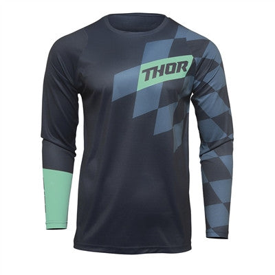 Thor 2022 Sector Birdrock Jersey - Midnight/Mint