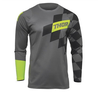 Thor 2022 Sector Birdrock Jersey - Grey/Acid
