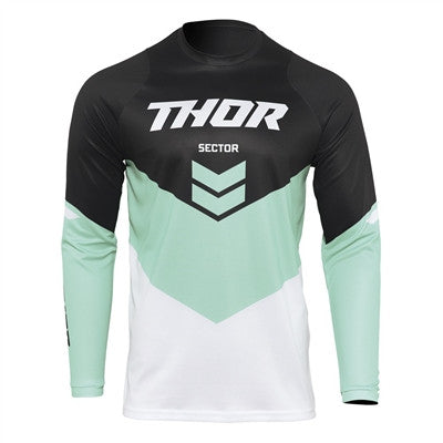 Thor 2022 Sector Chev Jersey - Black/Mint