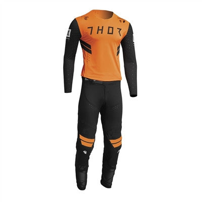 Thor Prime Hero Jersey and Pant Combo Black/Flo Orange