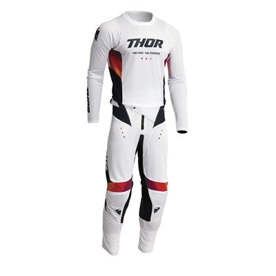 Thor Pulse Air React Jersey and Pant Combo White/Midnight