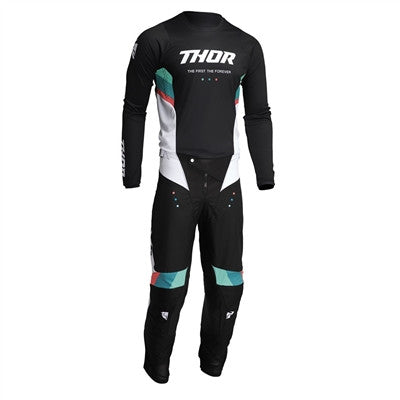 Thor Pulse React Jersey and Pant Combo White/Black