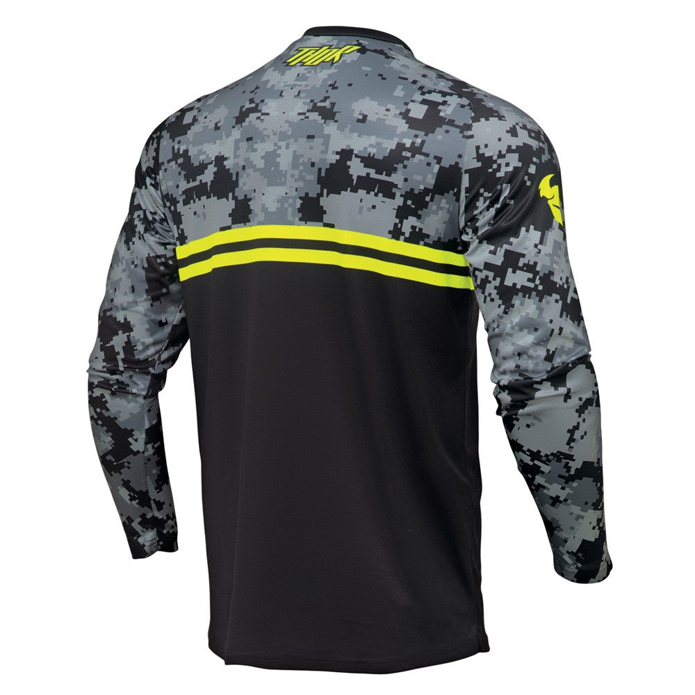 Thor 2024 Youth Sector Digi Jersey - Black/Charcoal