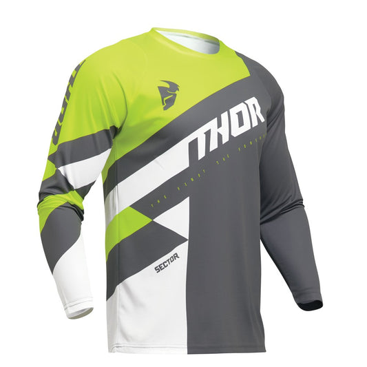 Thor 2024 Sector Checker Jersey - Gray/Acid