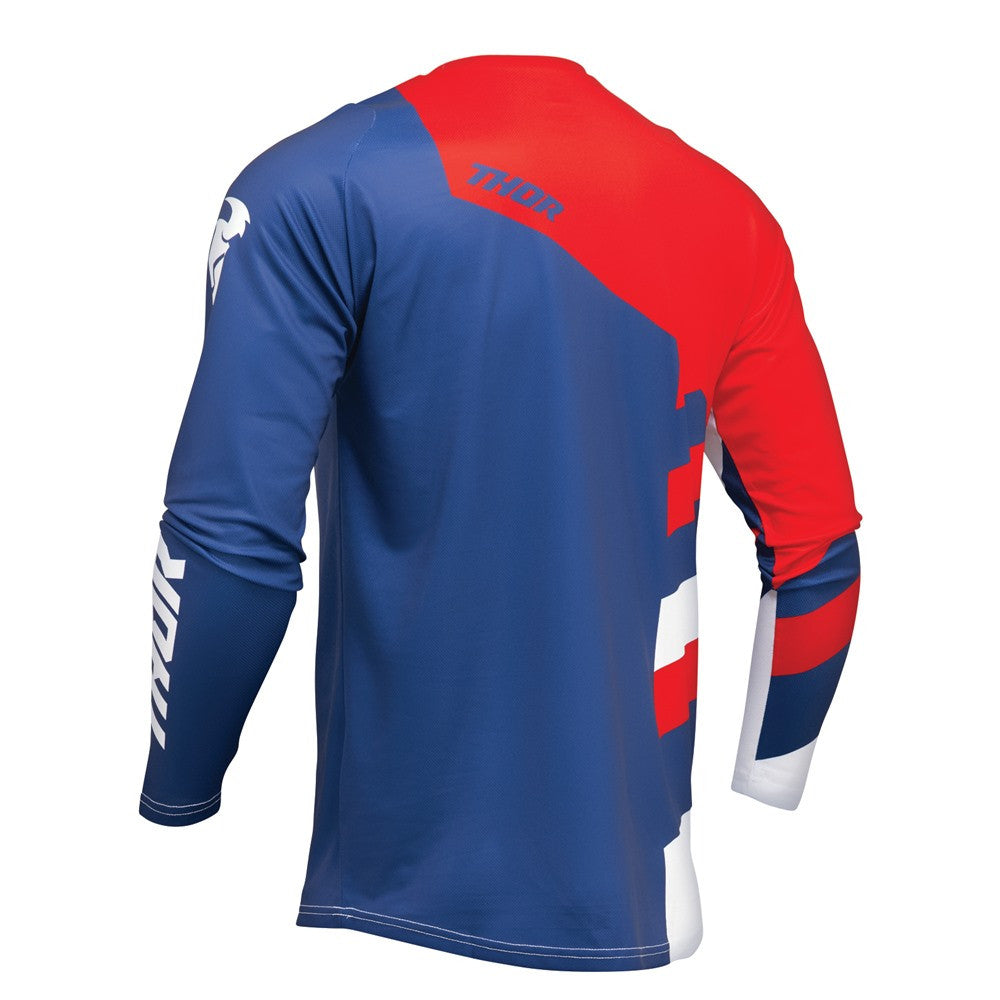 Thor 2024 Youth Sector Checker Jersey - Navy/Red