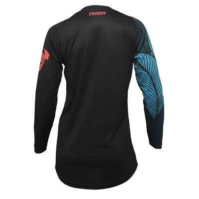 Thor 2022 Womens Sector Urth Jersey - Black/Teal