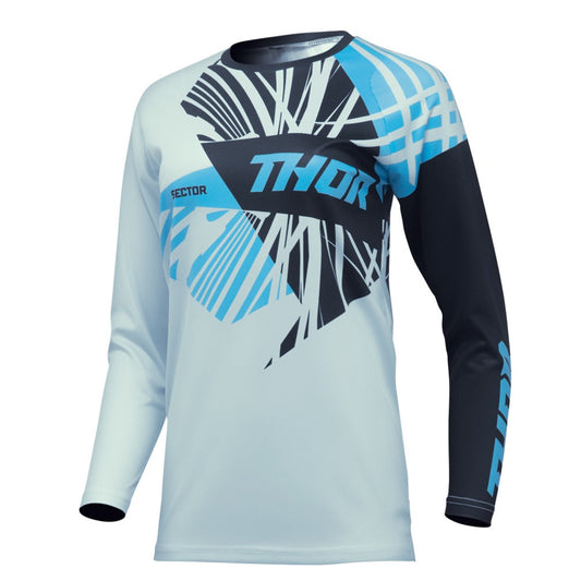 Thor 2024 Womens Sector Split Jersey - Starlight Blue/Black